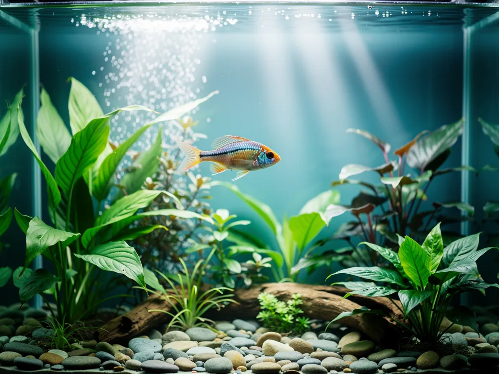 Das verborgene Leben der Aquarienfische: Aktivität und Verhalten Aquarienfische in natürlicher Bewegung und aktivem Verhalten im Wasserlebensraum