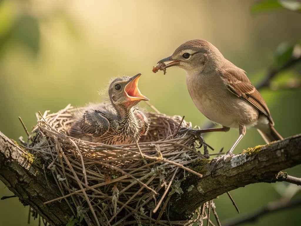 Angeborenes Verhalten bei Vögeln Illustration zum Thema Angeborenes Verhalten