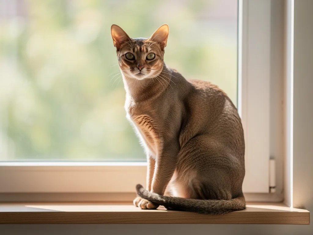 Häufige Anzeichen einer gesunden Katze Nahaufnahme einer gesunden Katze mit glänzendem Fell und lebhaften Augen