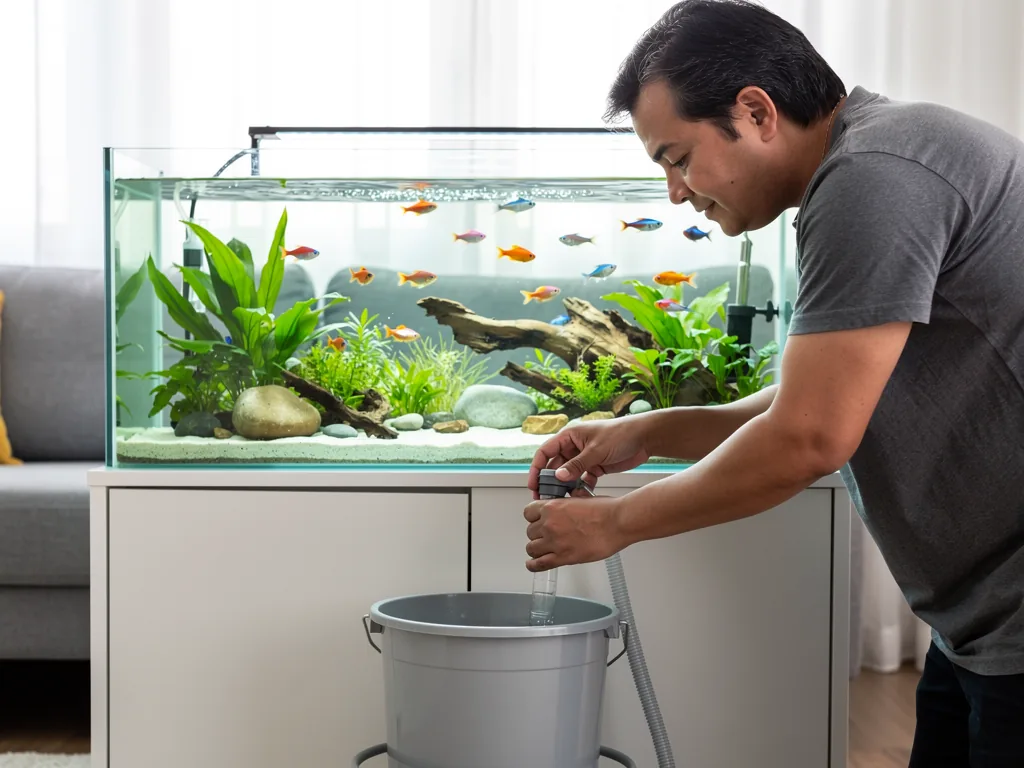 So gelingt die Aquarium Pflege nach der Anschaffung dauerhaft und stressfrei Aquarium mit klarem Wasser und gesunden Fischen bei der Pflege