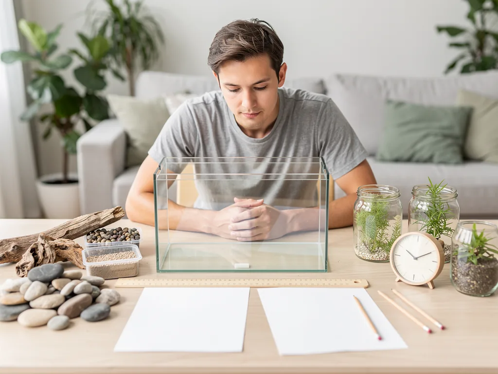 Wie viel Zeit sollte man für eine sorgfältige Aquarium Planung einplanen Illustration zum Thema Aquarium Planung