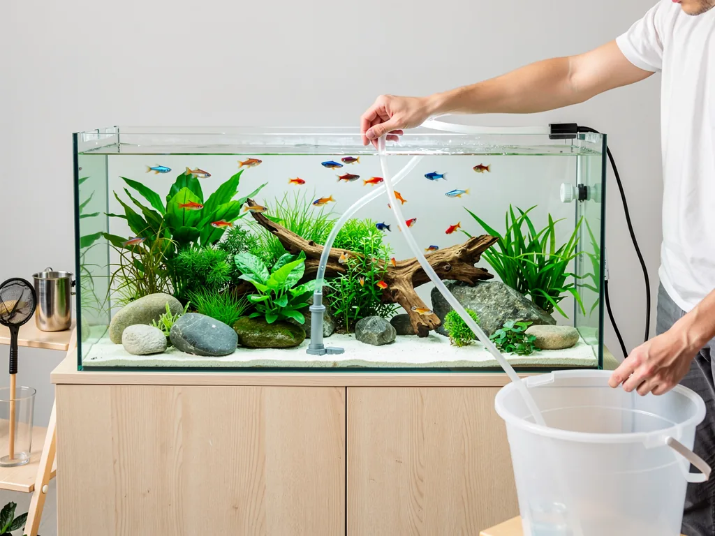 Effektive Aquarium Reinigung für gesunde Fische und klares Wasser Illustration zum Thema Aquarium Reinigung