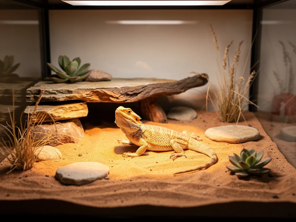 Artgerechte Haltung in der Terraristik: Ein Überblick Naturnah gestaltetes Terrarium mit verschiedenen Pflanzen und Versteckmöglichkeiten für Reptilien