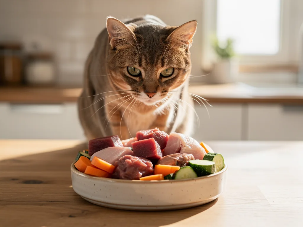 Wie Barf Katzen optimal mit allen Nährstoffen versorgt und fit hält Barf Katzen mit ausgewogener Rohfleisch- und Innereienfütterung für Gesundheit und Vitalität
