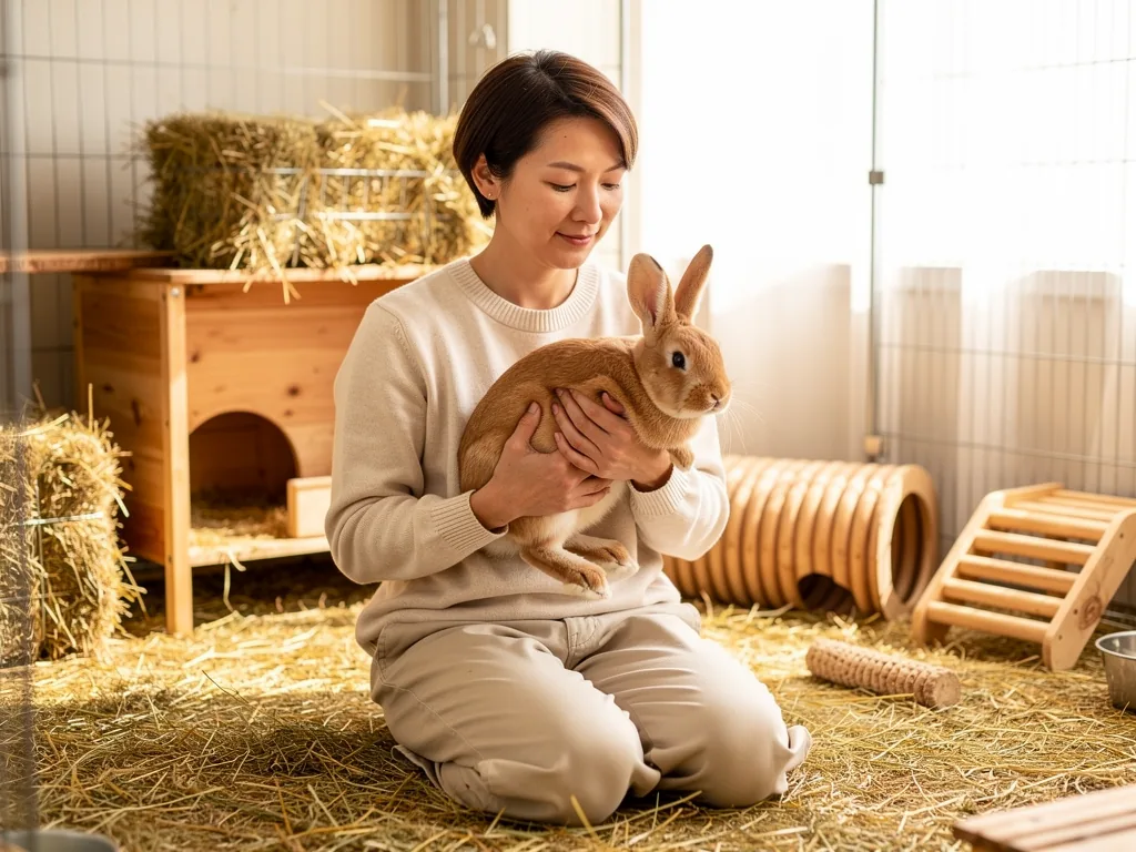 Kaninchen vom Züchter oder Tierheim Kaninchen unterschiedlicher Bezugsquellen vom Züchter und Tierheim nebeneinander