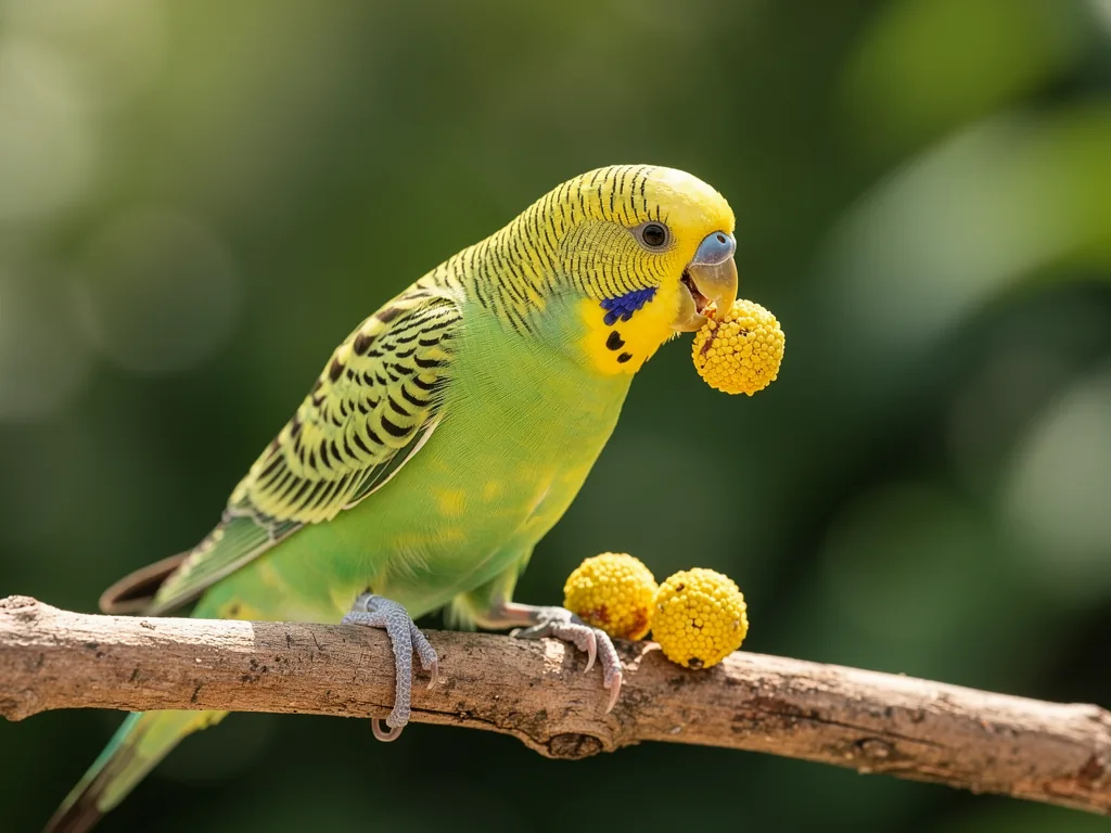 Warum Fett in der Vogelernährung unersetzlich für aktive Ziervögel ist Aktiver Ziervogel frisst fettreiche Saat zur gesunden Vogelernährung