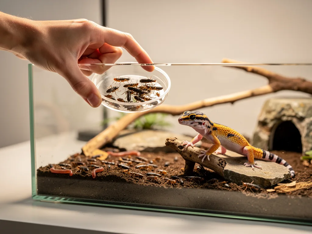 Futtermanagement im Terrarium: Häufigkeit und Menge richtig Futtermanagement im Terrarium für gesunde Reptilien mit passender Futtermenge und Häufigkeit
