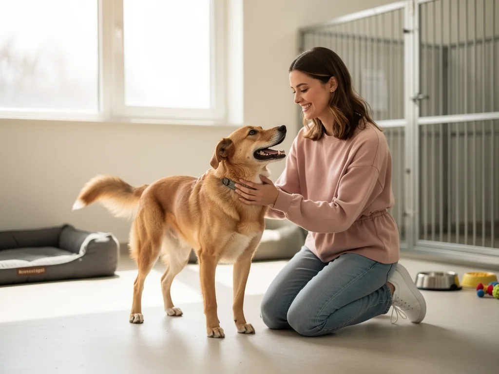 Warum Hund anschaffen Adoption immer beliebter wird und was Sie wissen sollten Glücklicher Hund aus dem Tierheim mit neuer Familie nach Adoption