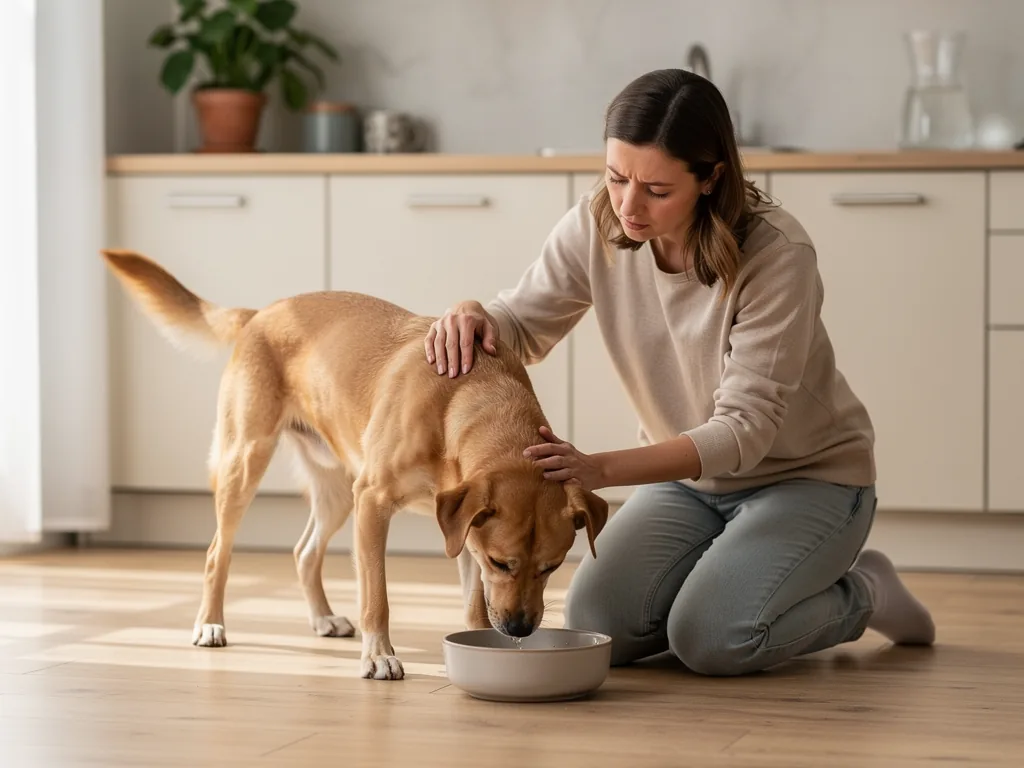 Nierenerkrankungen beim Hund: Früherkennung und Management Hund zeigt Symptome einer Nierenerkrankung und wird vom Tierarzt untersucht