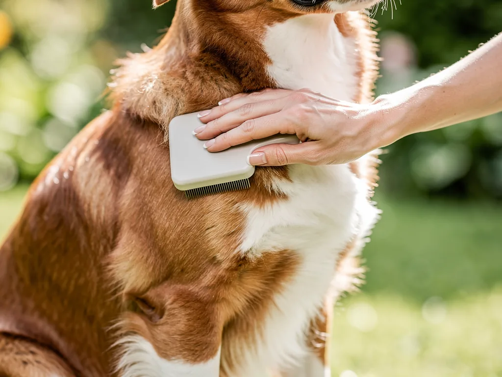 Hautpflege und Fellpflege für Hunde Hund mit glänzendem Fell bei sorgfältiger Haut- und Fellpflege für gesunde Haut