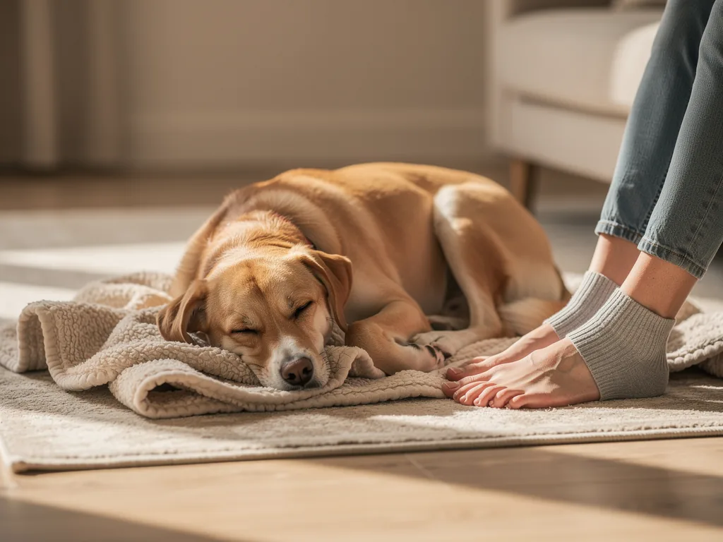 Bedeutung einer Routine für den Hund: Stabilität und Wohlbefinden Hund beim Spaziergang als Symbol für stabile und stressfreie Routine im Alltag