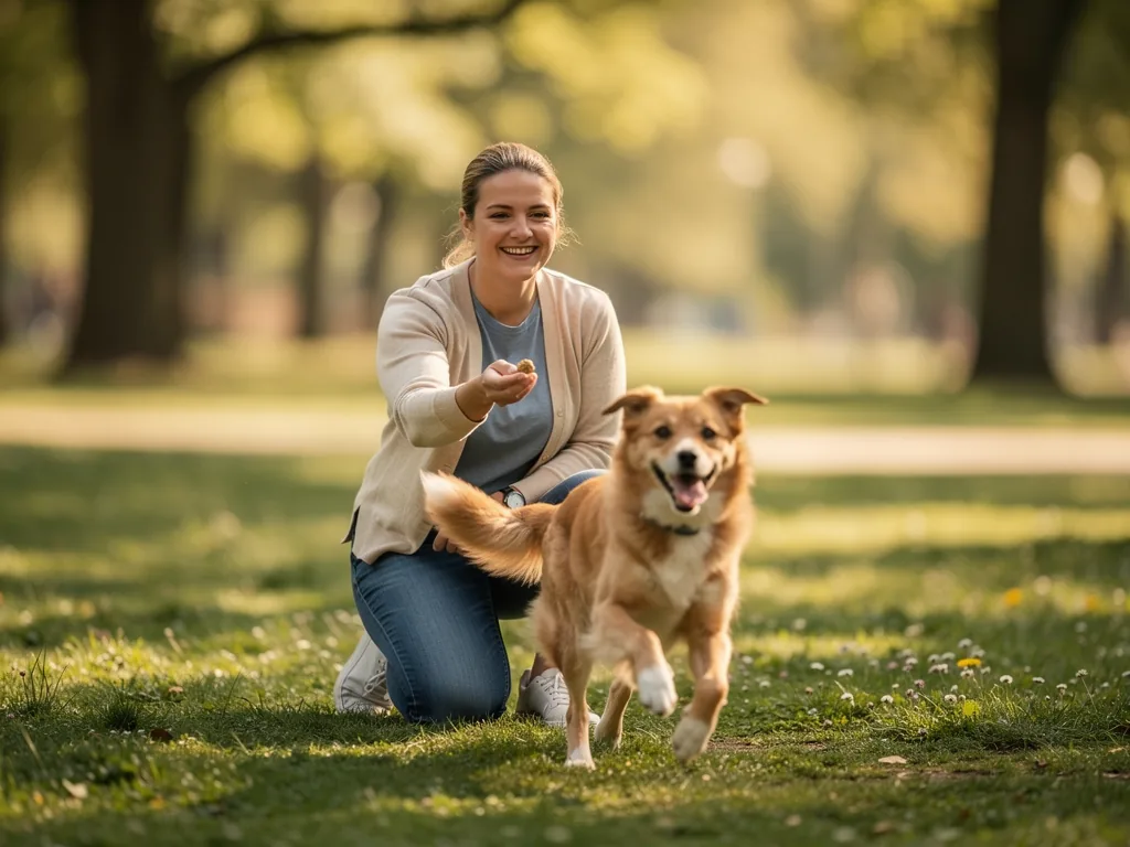 Rückruf bei Hunden: So funktioniert erfolgreiches Training Hund kommt zuverlässig zum Halter zurück beim Rückruf Training im Park