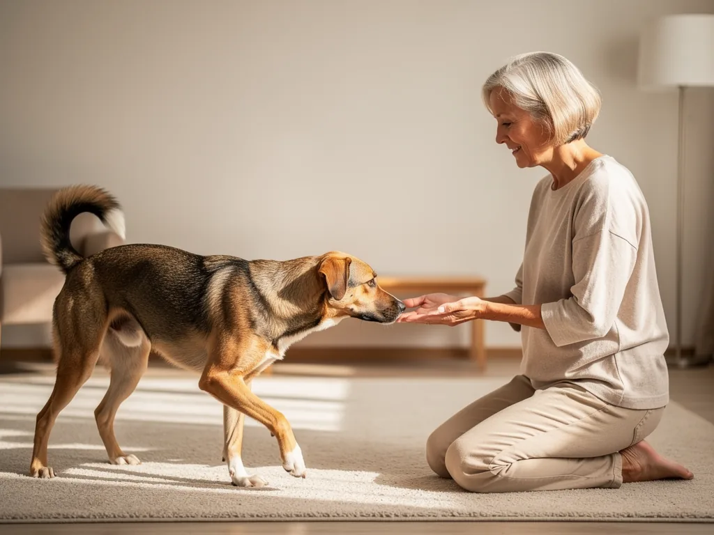 Hund aus dem Tierheim: Adoption und Eingewöhnung glücklicher Hund im neuen Zuhause nach Adoption aus dem Tierheim