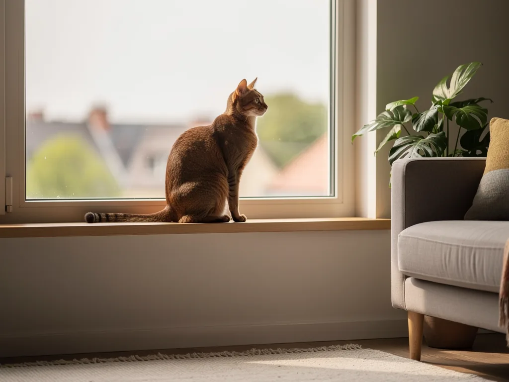 Katze allein lassen: Dauer und Tipps Katze entspannt allein zuhause mit Futter und Spielzeug vorbereitet auf Abwesenheit