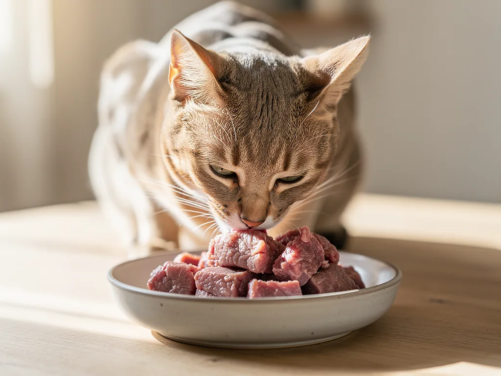 Ausgewogene Katzenernährung: Bestandteile für ein gesundes Leben Zusammensetzung hochwertiger Katzennahrung mit tierischen Proteinen und wichtigen Nährstoffen
