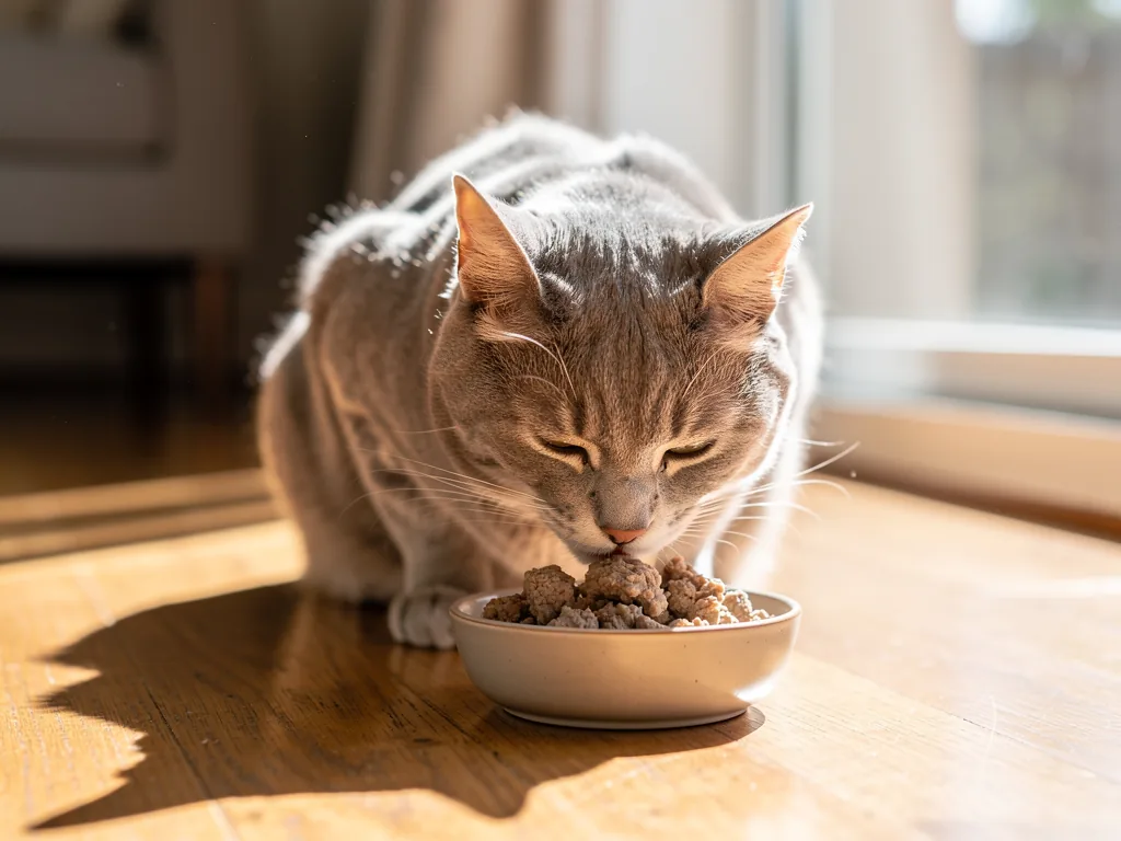 Ernährung bei Arthrose: Linderung durch angepasste Fütterung Katze mit Gelenkproblemen bekommt speziell angepasstes Futter zur Arthrose-Linderung