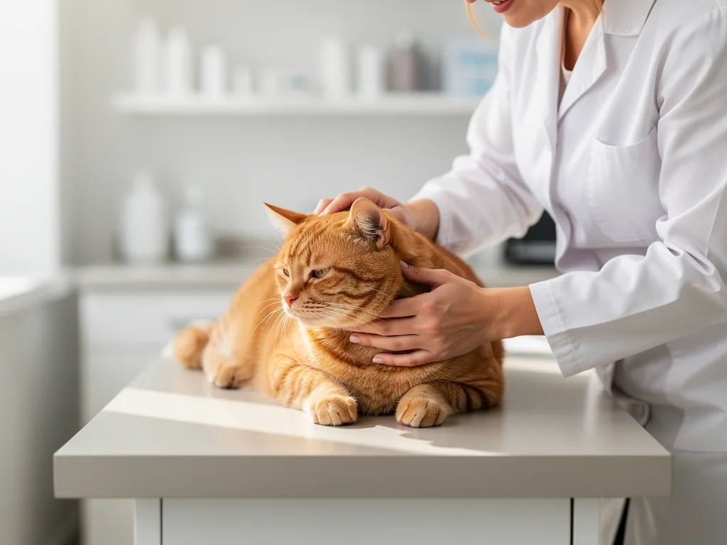Regelmäßige Gesundheitskontrolle bei Katzen: Die Wichtigkeit Gesunde Katze bei regelmäßiger Gesundheitskontrolle durch Tierarzt und Besitzer zuhause