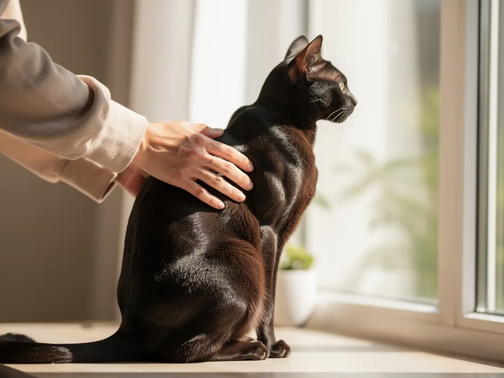 Die Haut- und Fellgesundheit der Katze: Pflege und Signale Nahaufnahme einer gesund gepflegten Katze mit glänzendem Fell und sauberer Haut