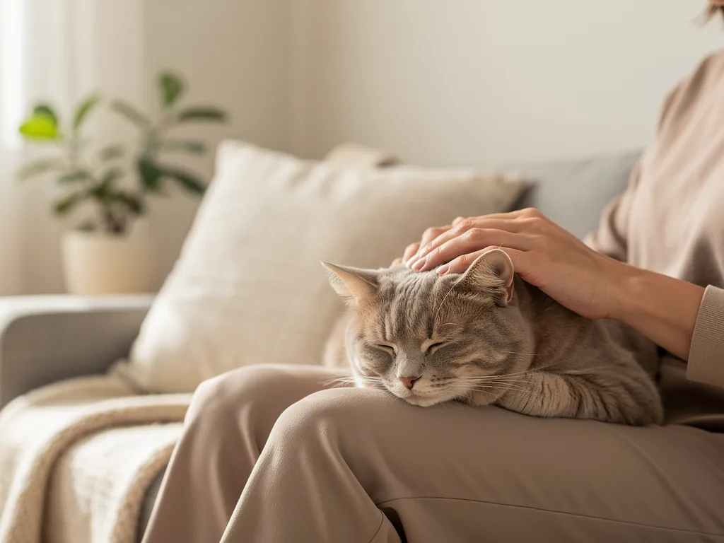 Die Auswirkung von Katzen auf das menschliche Katze entspannt Herz-Kreislauf und senkt Blutdruck bei Menschen