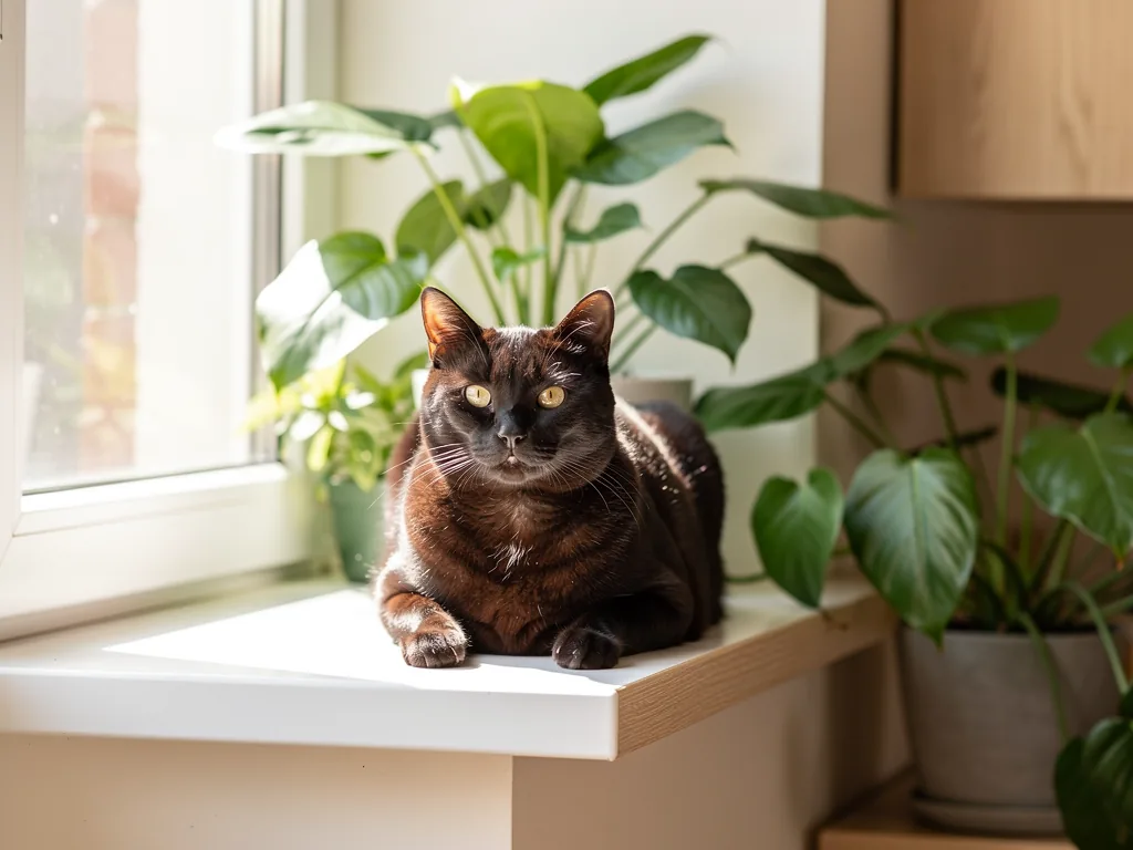 Wie das Immunsystem der Katze natürlich gestärkt wird Katze entspannt im Garten zur natürlichen Stärkung ihres Immunsystems