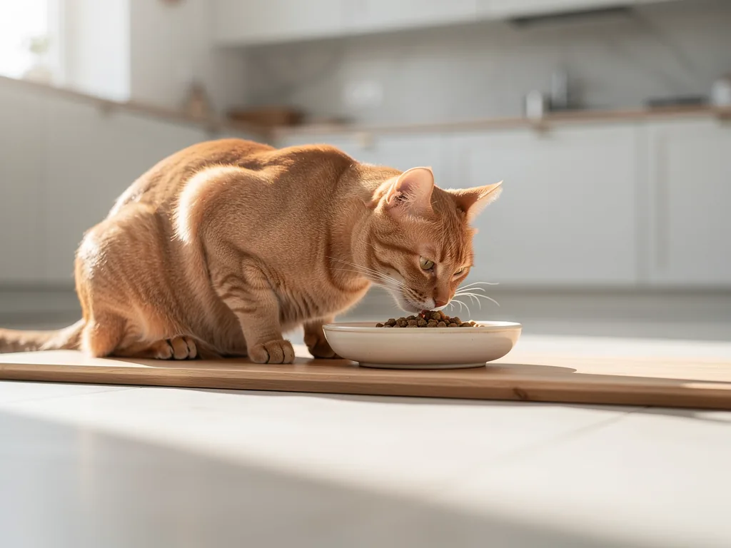 Wie oft und wann Katzen fressen sollten – praktische Hinweise für ausgewogene Ernährung Katze frisst kleine Portionen verteilt über den Tag für ausgewogene Ernährung