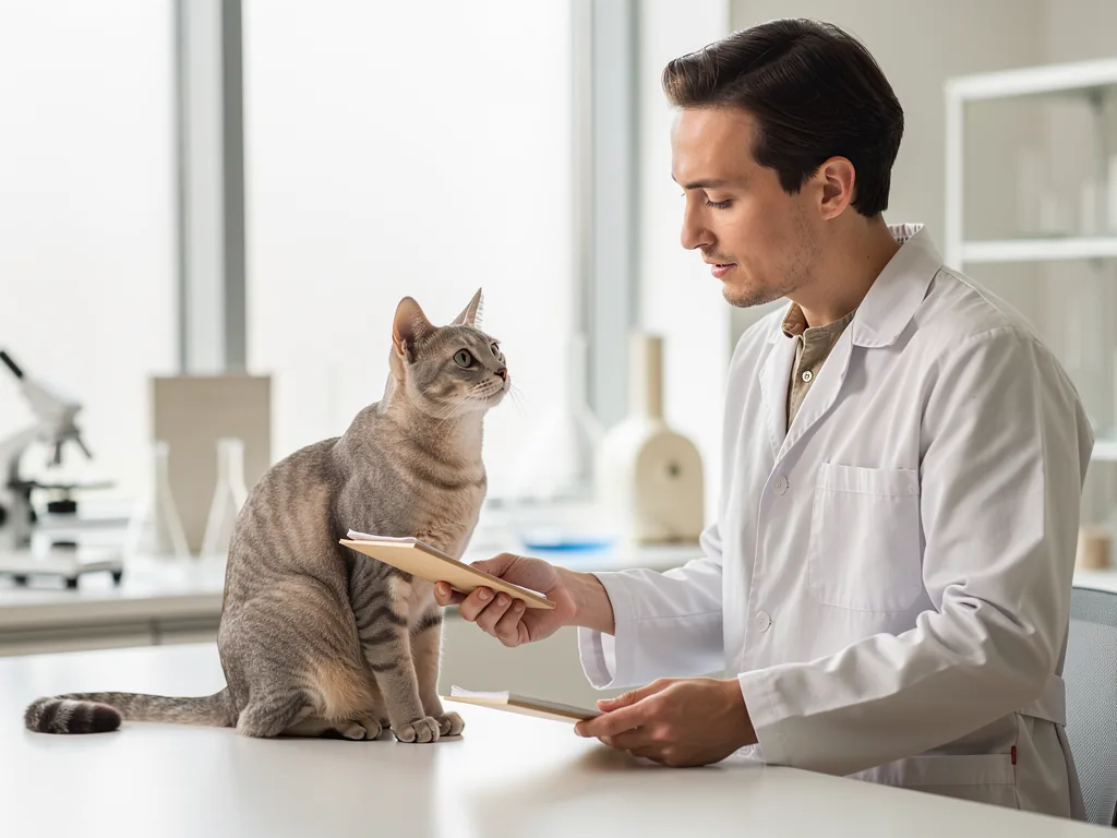 Katzenverhalten verstehen: Eine wissenschaftliche Einführung Katze zeigt Körpersprache und Mimik im natürlichen häuslichen Umfeld