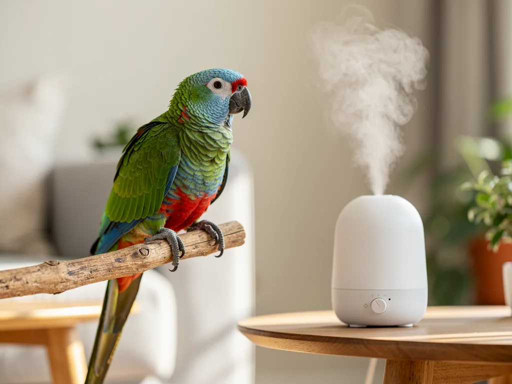 Luftfeuchtigkeit Vogelhaltung Vogelkäfig mit Hygrometer zur Messung der optimalen Luftfeuchtigkeit bei Vögeln