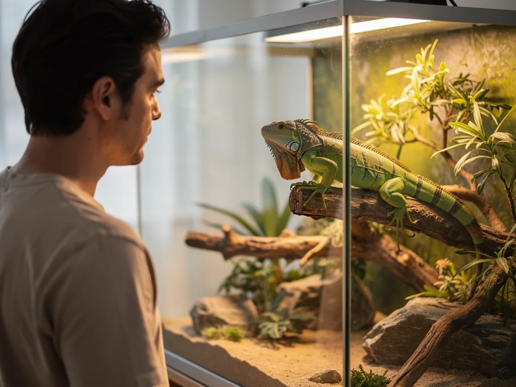 Reptilienart auswählen: Leitfaden für angehende Halter Junge Eidechse in artgerechtem Terrarium für angehende Reptilienhalter