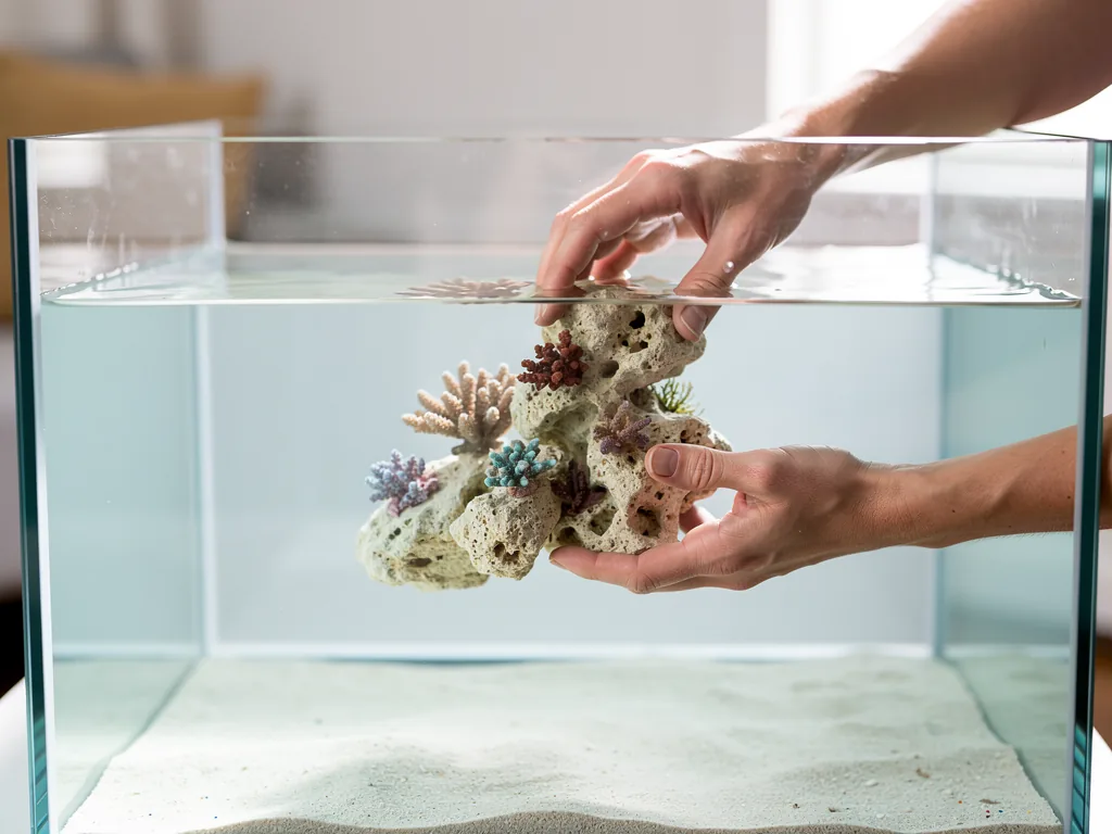 Salzwasser Aquarium einrichten leicht gemacht für Aquaristik-Einsteiger Salzwasser Aquarium mit Riffgestein und Korallen für Aquaristik-Einsteiger