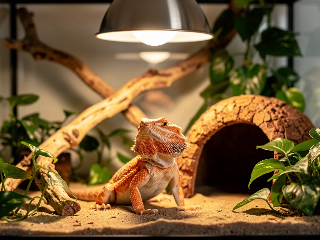 Terrarium-Einrichtung: Einfluss auf Verhalten Reptilien im artgerecht eingerichteten Terrarium zeigen natürliches Kletter- und Versteckverhalten