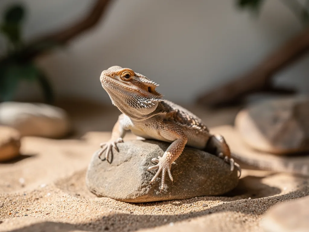 Vitamin- und Mineralstoffversorgung bei Reptilien Reptil im Terrarium mit ausgewogener Vitamin- und Mineralstoffversorgung