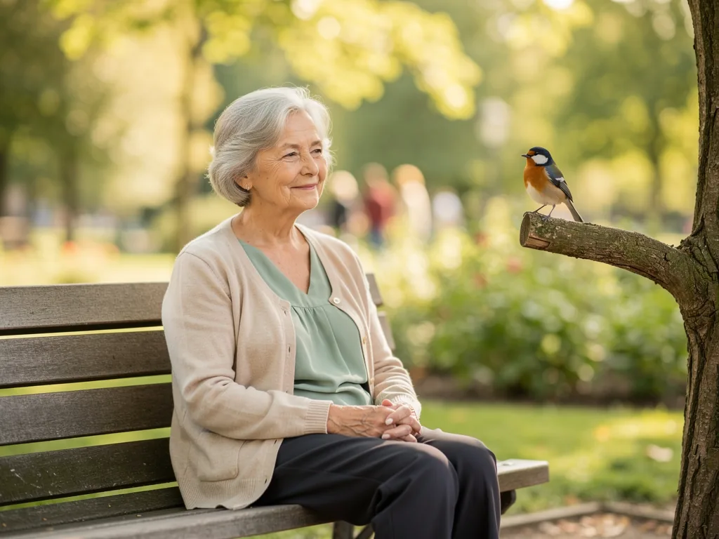 Vögel als Seelentröster: Wie sie Ängste reduzieren können Vogel auf Ast im Sonnenlicht symbolisiert beruhigende Wirkung gegen Ängste