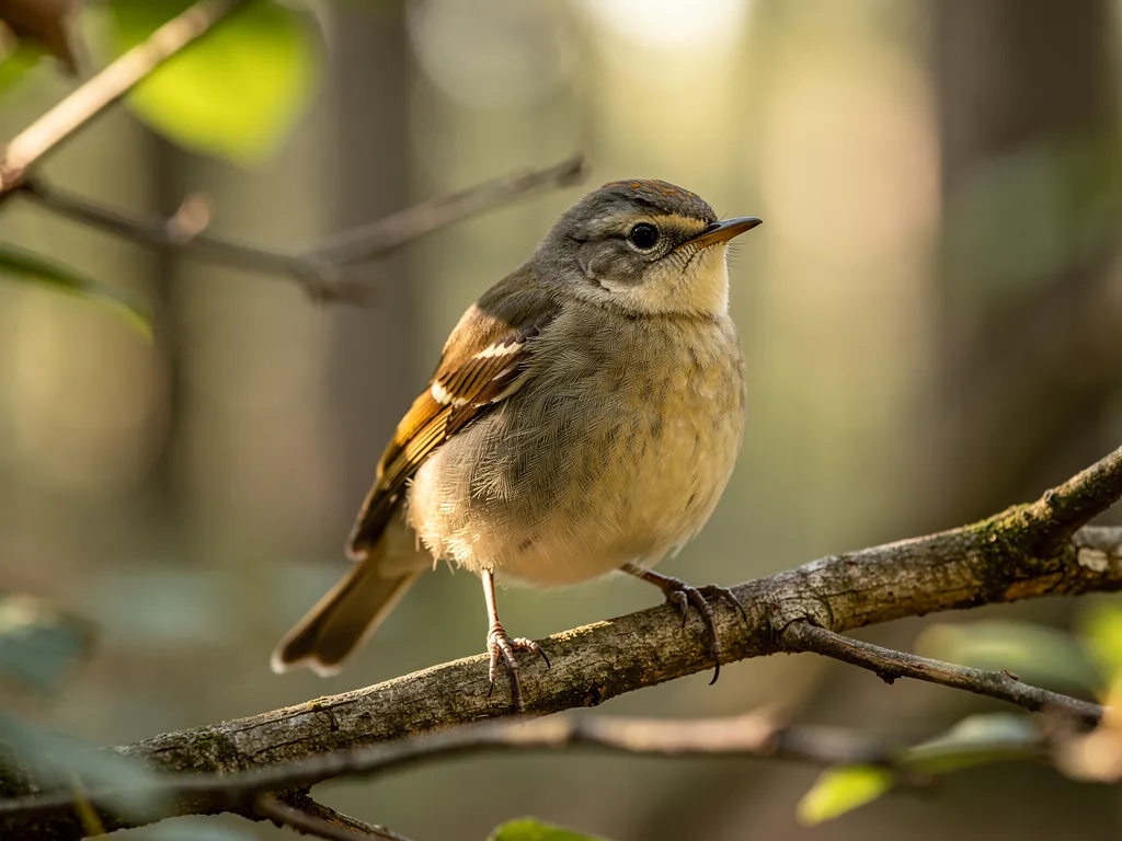 Vogelverhalten: Grundlagen der Verhaltensbiologie Nahaufnahme eines Singvogels im Wald zeigt komplexes soziales und instinktives Verhalten