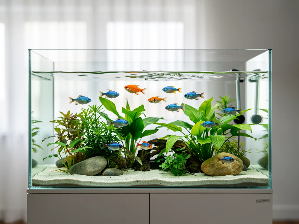 Aquarium Wasserqualität verbessern Klares Aquariumwasser mit gesunden Fischen und optimaler Wasserqualität